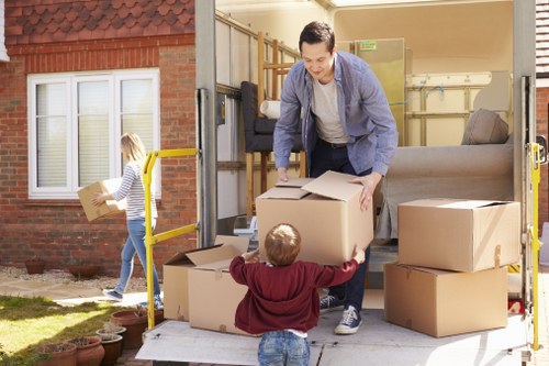 Office removal service in South Kensington with desks and equipment