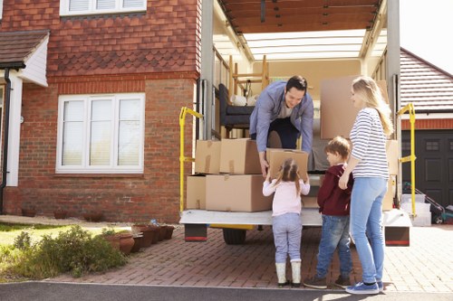 Removal truck hire service for a residential move in South Kensington