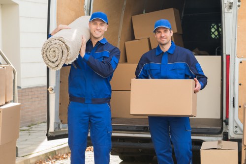 South Kensington residential storage service with boxes and furniture