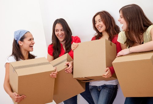 Moving team handling a South Kensington townhouse relocation