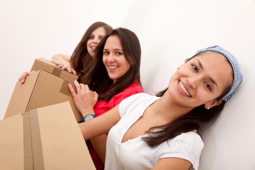 Local packing team helping with a move in South Kensington