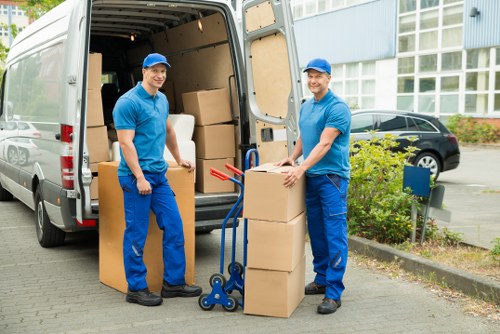 Local removal van helping with access and transport near South Kensington properties