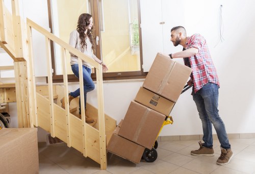 Professional team managing furniture removals near South Kensington properties