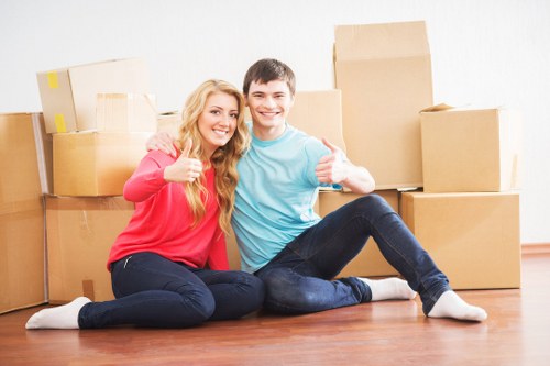 Loading and unloading assistance for a South Kensington property move