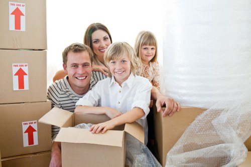 Furniture and boxes ready for a transparent South Kensington removals quote
