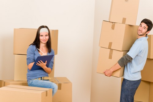 Local movers handling student belongings in South Kensington
